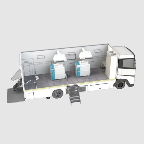 Sistema de tratamiento de desechos médicos - Tesatruck - Tesalys - automático / móvil