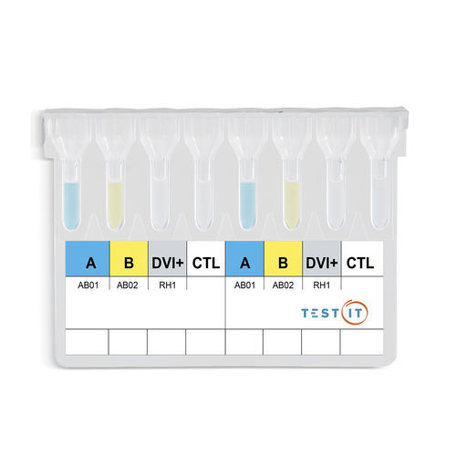 Kit de prueba de agrupamiento sanguíneo - TG108 - Turklab Tibbi Malzemeler San. Tic. A.S. - de sangre