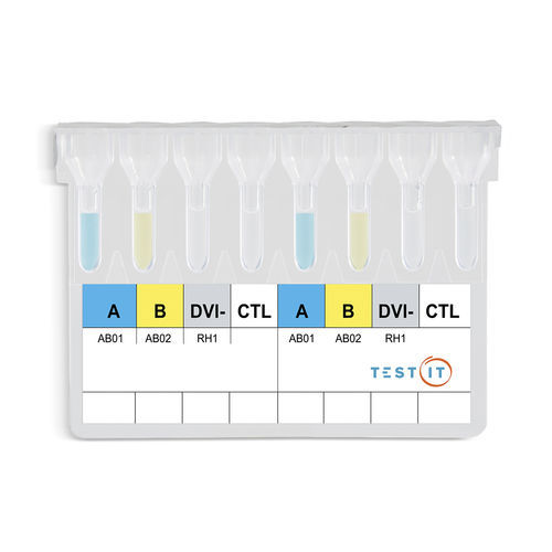 Kit de prueba de agrupamiento sanguíneo - TG109 - Turklab Tibbi Malzemeler San. Tic. A.S. - de sangre