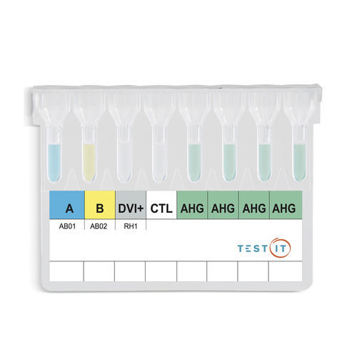 Kit de prueba de agrupamiento sanguíneo - TG113 - Turklab Tibbi Malzemeler San. Tic. A.S. - de sangre