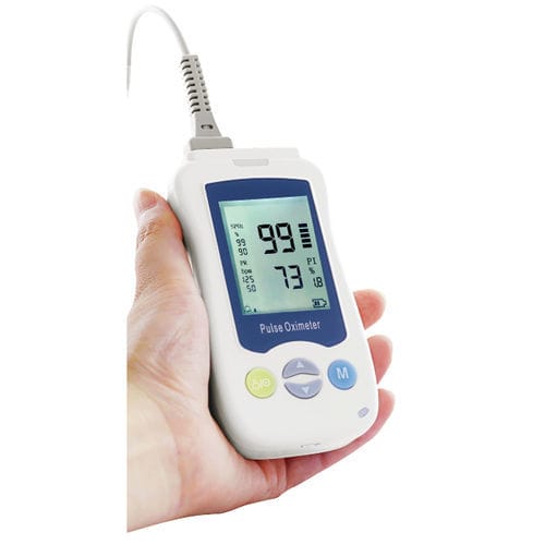 Pulsioxímetro portátil de mano - YK-820MINI-LCD - Yonker - compacto / para hospital / para asistencia domiciliaria
