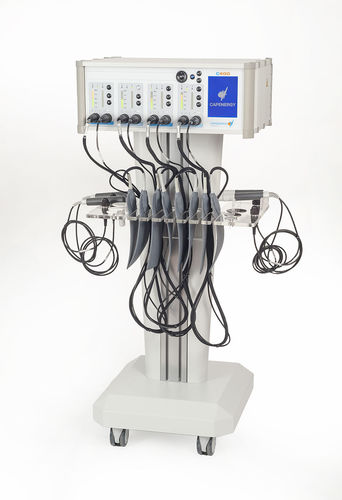 Unidad de tecarterapia - C - 400 - Capenergy Medical - en carro / 4 canales