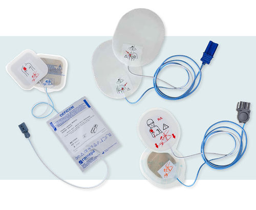 Electrodo de desfibrilación pad - Comepa Industries - de monitorización / radiotransparente