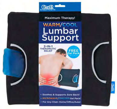 Cojín de sujeción lumbar - 30-035R, 30-035RB - Contour Products, Inc. - de gel / forma anatómica