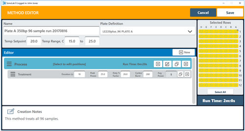 Software de control - SonoLab  - Covaris Inc - de laboratorio