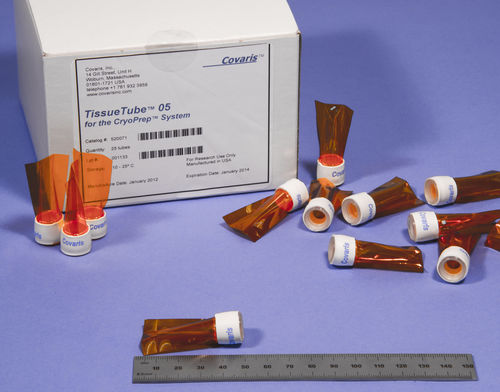 Tubo de muestras de laboratorio - 520071, 520141 - Covaris Inc - de fondo plano / de almacenamiento de tejidos / de transferencia