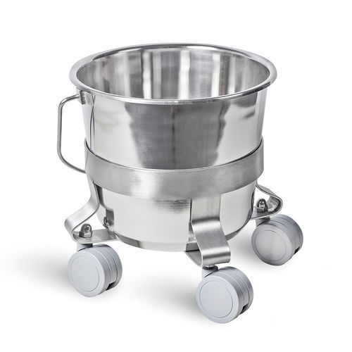 Portacuencos con ruedas - D-92 - DEMERTZI M & Co - de acero inoxidable