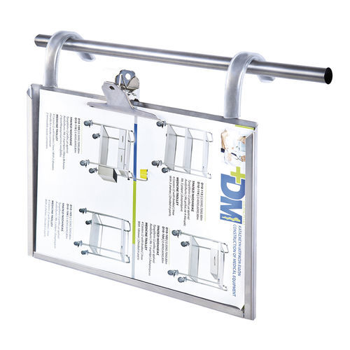 Soporte para documentos - D-93 - DEMERTZI M & Co - para hospital / montaje en cama / de acero inoxidable