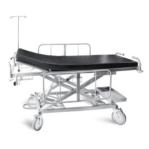 Carro camilla para traslado de pacientes - D-03 - DEMERTZI M & Co - hidráulico / de altura variable / de 2 secciones
