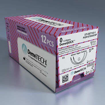 Hilo de sutura reabsorbible a corto plazo - DemeQUICK™ - Demetech - cirugía de los tejidos blandos