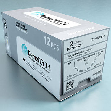 Hilo de sutura reabsorbible - DemeDIOX™ - Demetech - cirugía oftálmica / cirugía cardiovascular pediátrica