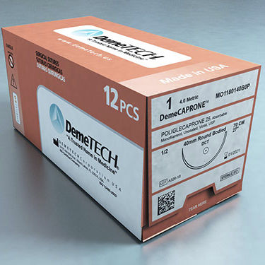 Hilo de sutura reabsorbible - DemeCAPRONE™ - Demetech - cirugía de las heridas / cirugía ortopédica