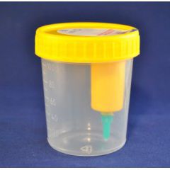 Recipiente para muestras de orina - 76V - ENVASES FARMACEUTICOS - con tapón de rosca
