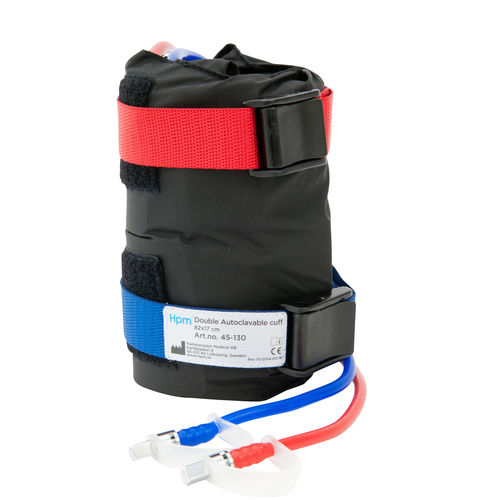 Manguito para torniquete neumático - 45-130 - Hammarplast medical - con dos tubos / apto para autoclave / lavable