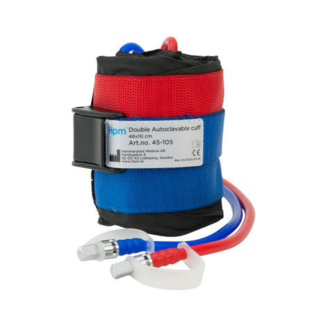 Manguito para torniquete neumático - 45-105 - Hammarplast medical - con dos tubos / apto para autoclave / lavable