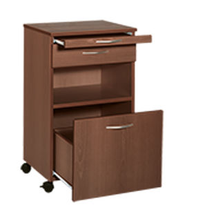Mesa de cabecera con ruedas - 1302 - Hermann Bock GmbH Pflegebetten und Objekteinrichtung  - con armario