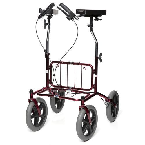 Andador con ruedas con 4 ruedas - Carl-Oskar RA - Human Care Group - con asiento / con reposabrazos / con canasta