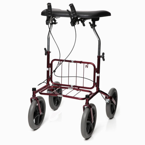 Andador con ruedas con 4 ruedas - Carl-Oskar TW - Human Care Group - con canasta / con reposabrazos / de altura regulable