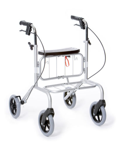 Andador con ruedas con 4 ruedas - Parade - Human Care Group - con asiento / con canasta / plegable