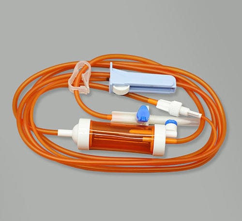 Set de perfusión con protección contra la luz - Jianxi Sanxin Medtec Co., Ltd.  - con grifo / con cámara de goteo