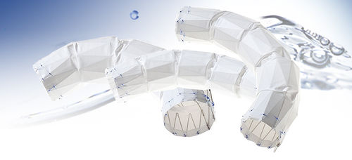 Stent-injerto de aorta torácica - Najuta CMD - Kawasumi - de metal / de PTFE