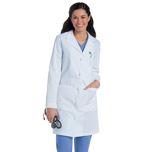 Casaca sanitaria para mujer - 3172 - Landau Uniforms - de algodón / blanca