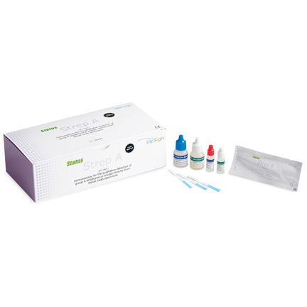 Tira de prueba para enfermermedades infecciosas - 34130 - LifeSign PBM - para antígenos / de estreptococo A / de garganta