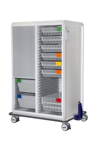 Carro para transporte - 128424R01850 - MATTTEO - de almacenamiento / con estante / con puerta corredera