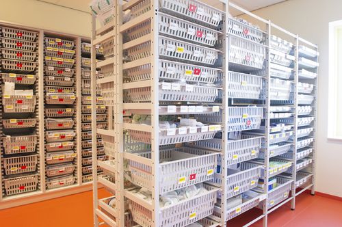 Estantería modular - MODUL-IT ISO 1 - MATTTEO - para cestas / para contenedores / estructura abierta