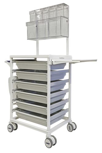 Carro de uso general - Nursing trolley - MATTTEO - para cuidados / 6 estantes / modular