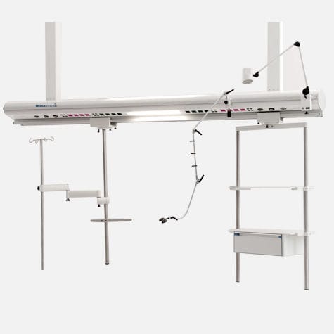 Columna de distribución de techo - MEDGAS-TECHNIK GmbH Medical-Technology - para cuidados intensivos / modular