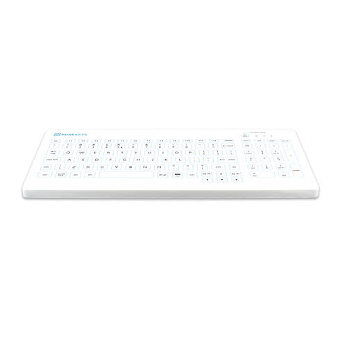 Teclado médico con teclas digitales - Compact FA  - Purekeys - de silicona / inalámbrico / USB