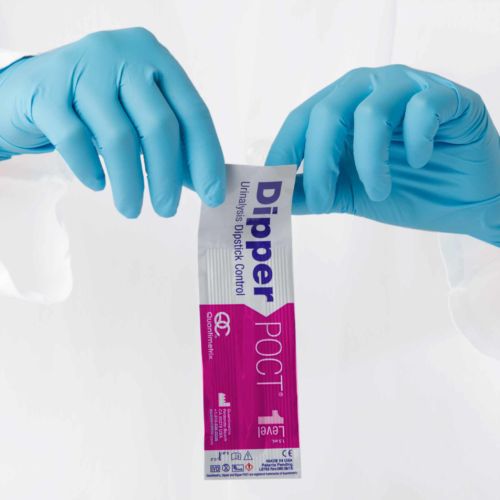 Tira de prueba de enfermedades de las vías urinarias - Dipper POCT® - Quantimetrix - para análisis de orina / de contaminación / de pH
