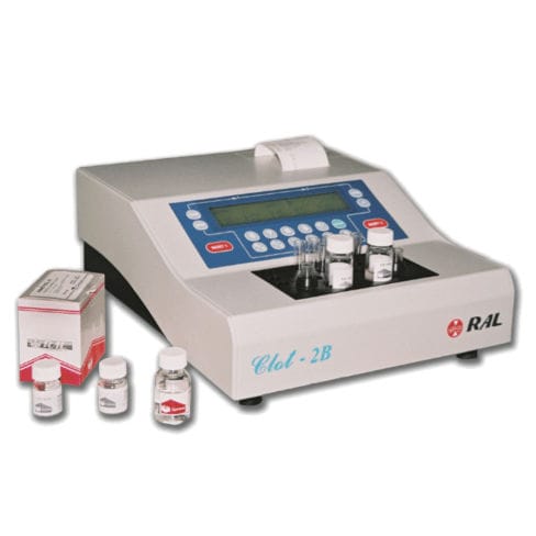 Analizador de coagulación semiautomático - Clot 2B - RAL, Tecnica para el Laboratorio S.A. - 2 canales / PT / TTPA