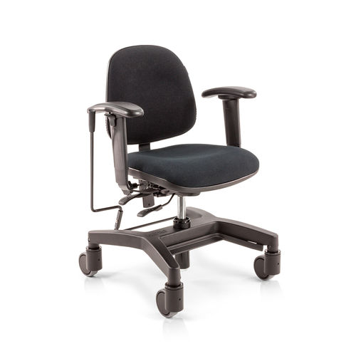 Silla de oficina con reposabrazos - Mobility 2300 - Score BV - con ruedas / con reposapiés / de altura variable