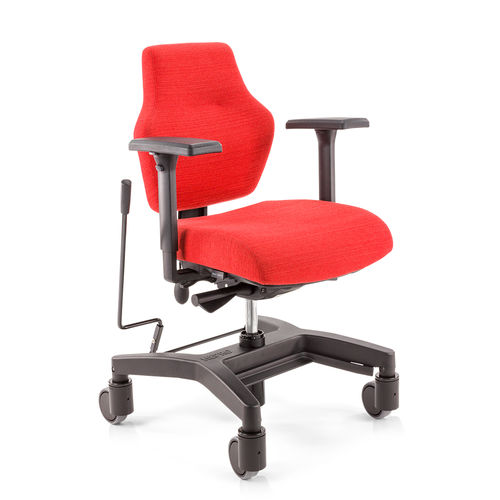 Silla de oficina con reposabrazos - Mobility  - Score BV - con ruedas / con reposapiés / de altura variable