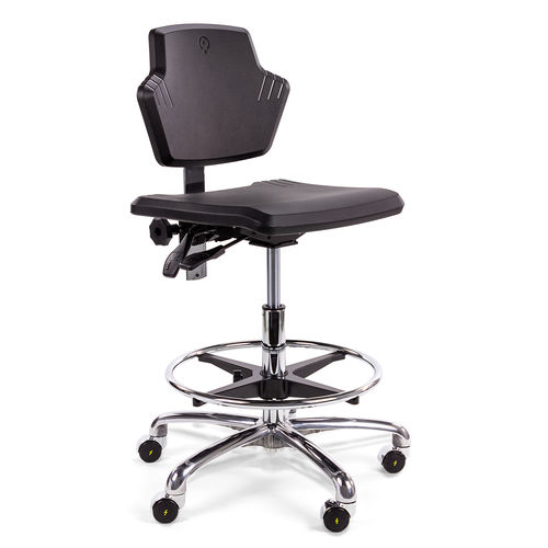 Silla de laboratorio - Spirit 1501 ESD - Score BV - para sala blanca / con ruedas / de altura variable