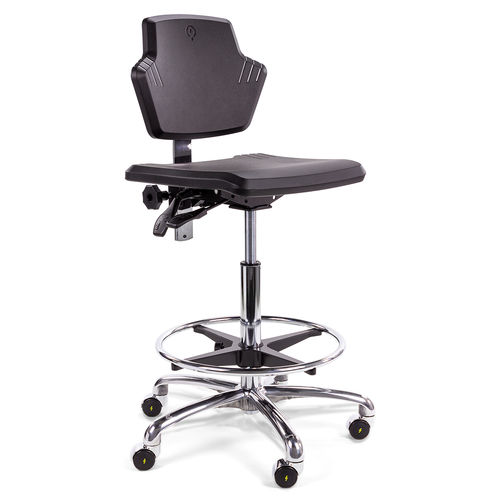 Silla de laboratorio - Spirit 1502 ESD - Score BV - para sala blanca / con ruedas / de altura variable