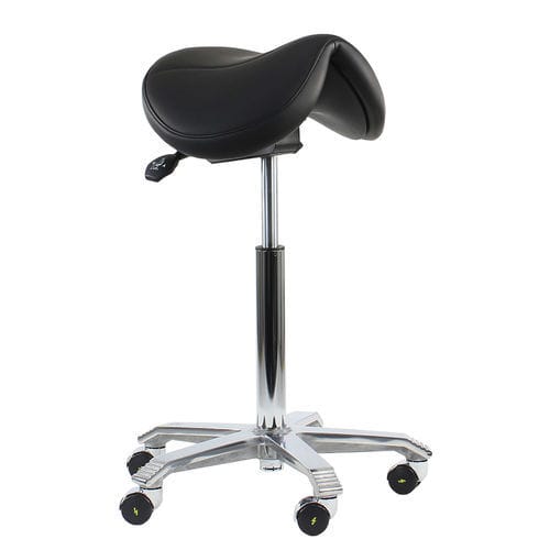 Taburete para centro sanitario - Jumper ESD - Score BV - de altura variable / con ruedas / con forma de silla de montar