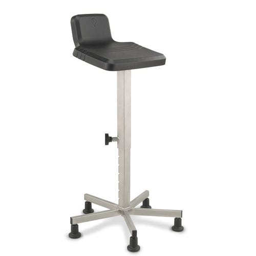 Silla de laboratorio - Sit-Stand 232 Stainless Steel - Score BV - con forma de silla de montar / de altura variable