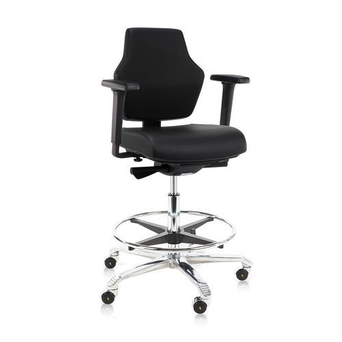 Silla de oficina de laboratorio - 01 ESD - Score BV - para sala blanca / para adulto / con reposabrazos