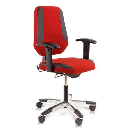 Silla de oficina bariátrica - MaXX S - Score BV - con reposabrazos / con ruedas / con respaldo alto
