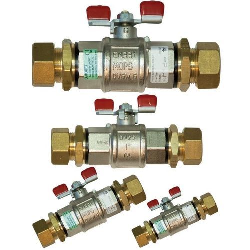 Válvula de gas - 1/4T - CAHOUET S.A. - de gases médicos / de vacío / de PTFE
