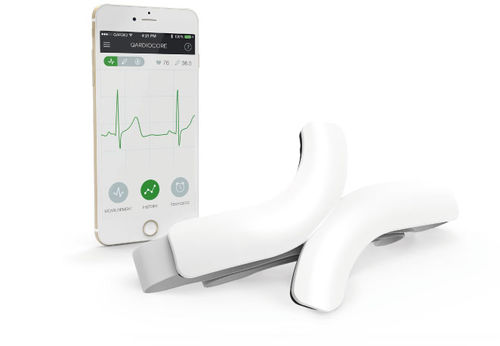 Monitor de paciente ponible - QardioCore - Qardio - de temperatura / ECG / para cuidados intensivos