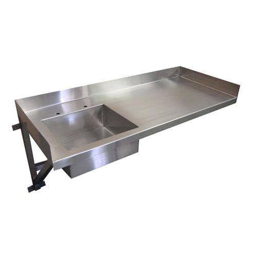 Fregadero 1 estación - GAT-TBL-2460-WH-SS-ST - G2 Automated Technologies , LLC. - de acero inoxidable / de pared