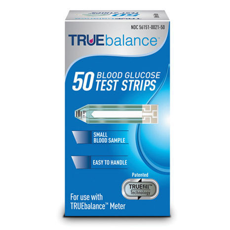 Tira de prueba de diabetes - TRUEbalance™ - Trividia Health - de glucemia / de sangre