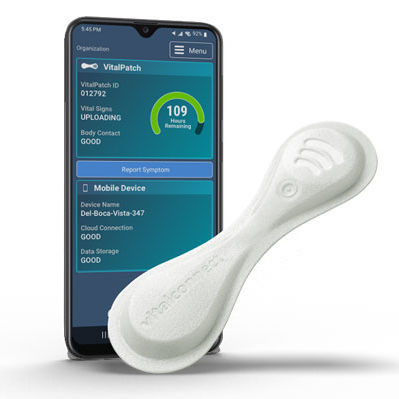 Monitor de paciente ponible - VitalPatch® - Vital Connect - ECG / para cuidados intensivos / inalámbrico