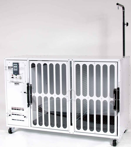 Jaula veterinaria modular - F500 - Edemco Dryers - con secador