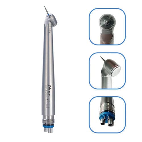 Turbina para odontología - T-45 - Tealth Foshan Medical Equipment Co.,Ltd - de aire / 45° / con pulsador