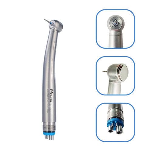 Turbina para odontología - CK-08 Pro - Tealth Foshan Medical Equipment Co.,Ltd - de aire / de acero inoxidable / con caño cuádruple externo